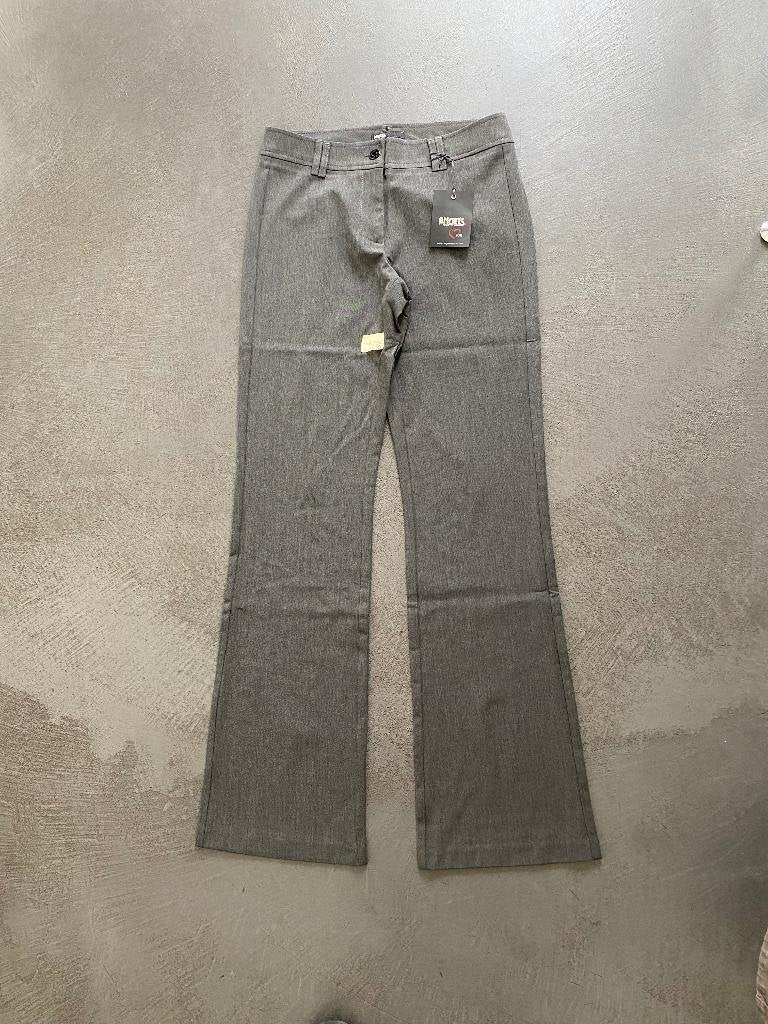 F1274 Angels maat: 36=S L32 broek flair grijs pantalon, Kleding | Dames, Nieuw, Ophalen of Verzenden, Angels, Maat 36 (S)
