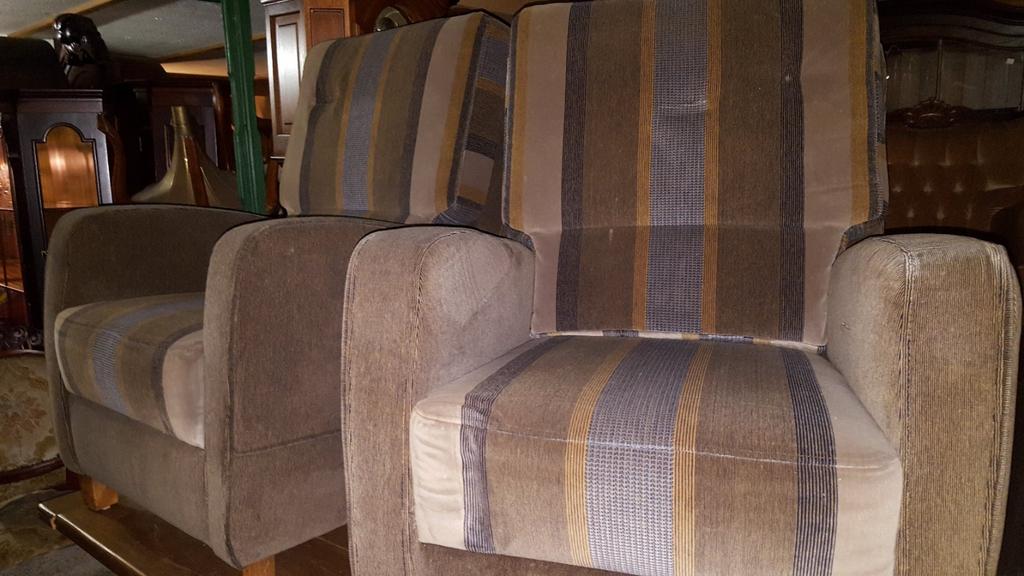 2 fauteuis met bank, Ophalen, Gebruikt