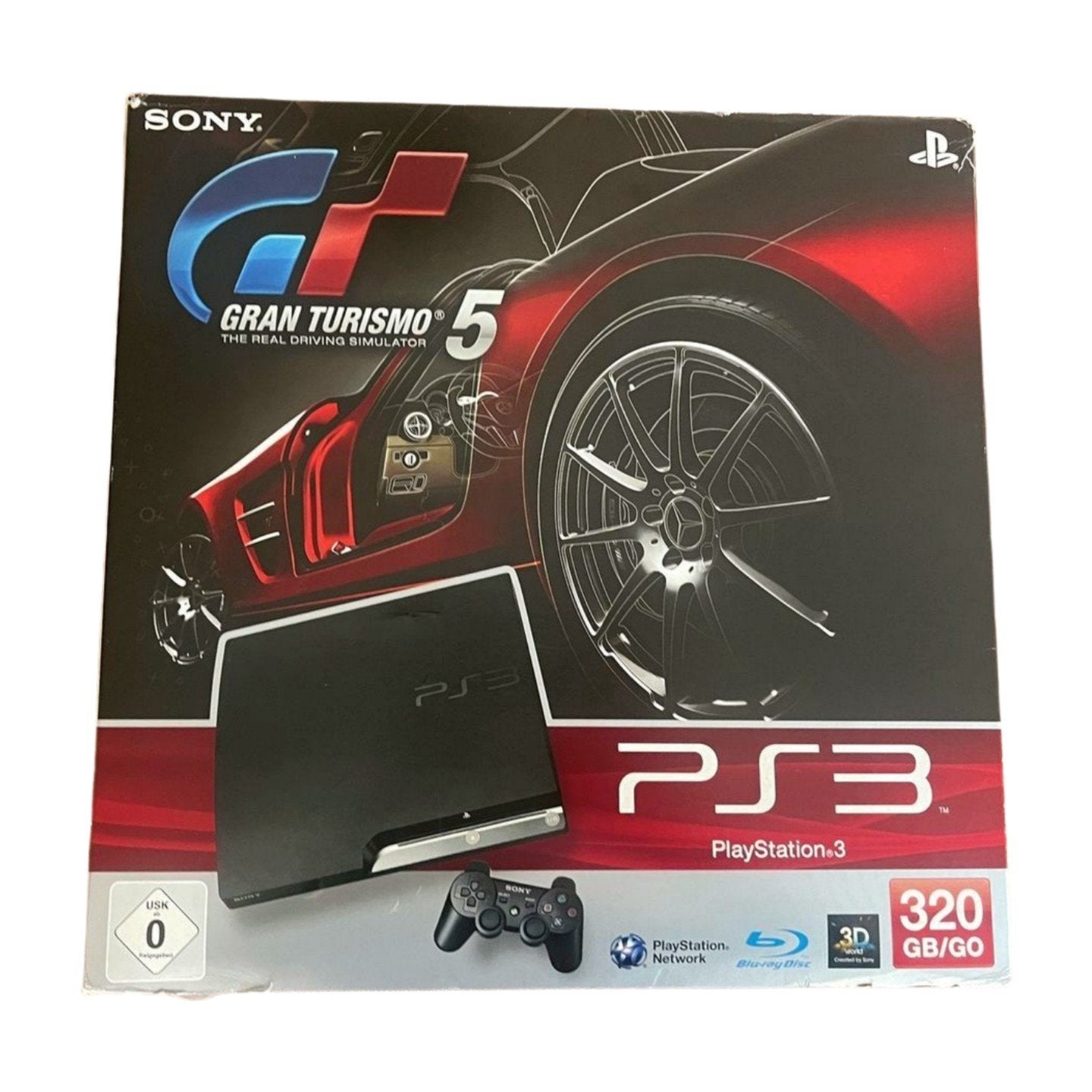 Sony PlayStation 3 Slim 320GB Bundel + Gran Turismo 5, Spelcomputers en Games, Ophalen, 320 GB, Met 1 controller, Slim