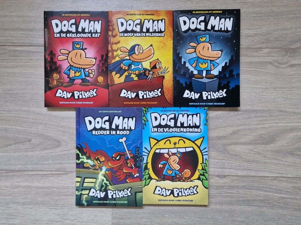 Boeken Dog Man 5 stuks, Ophalen of Verzenden, Zo goed als nieuw