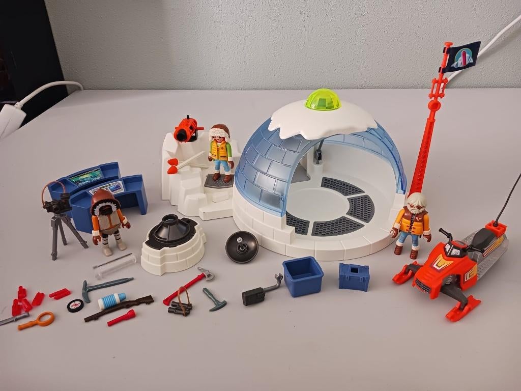 Playmobil 9055 - Hoofdkwartier Poolexpeditie (compleet), Kinderen en Baby's, Speelgoed | Playmobil, Ophalen, Gebruikt, Complete set