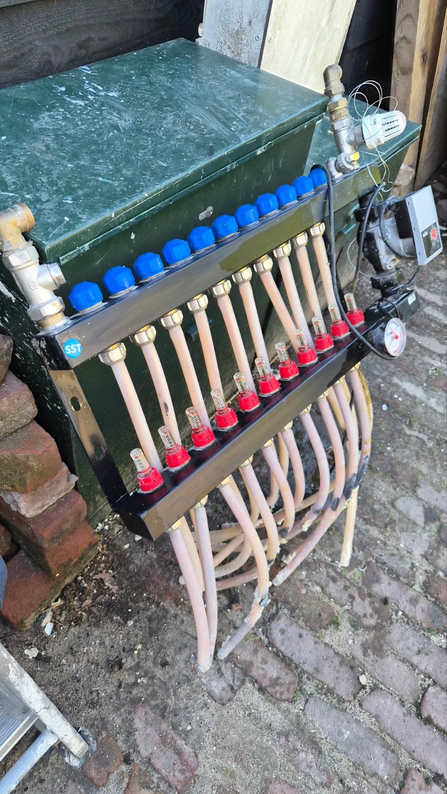 vloerverwarming verdeler 11 groeps kompleet, Ophalen, Gebruikt, Minder dan 30 cm, Overige typen