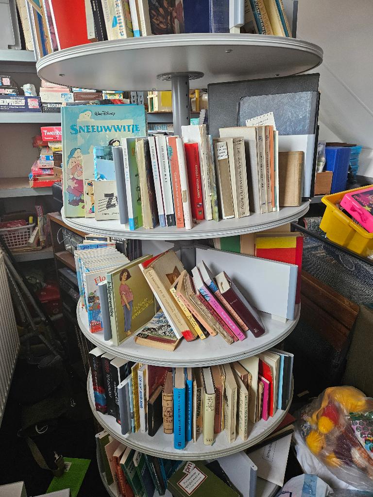 Caroussel voor opslag van boeken, ordners, etc., Ophalen, Gebruikt, 200 cm of meer, 75 cm of meer