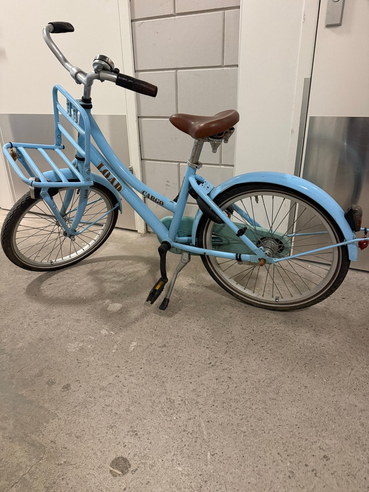 Mooie lichtblauwe LOAO Cargo fiets zeer gied staat, Fietsen en Brommers, Ophalen of Verzenden, Zo goed als nieuw, Terugtraprem