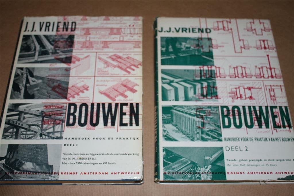 Bouwen - Handboek praktijk bouwen - J.J. Vriend - 2 delen !!, Boeken, Ophalen of Verzenden, Gelezen, Bouwkunde