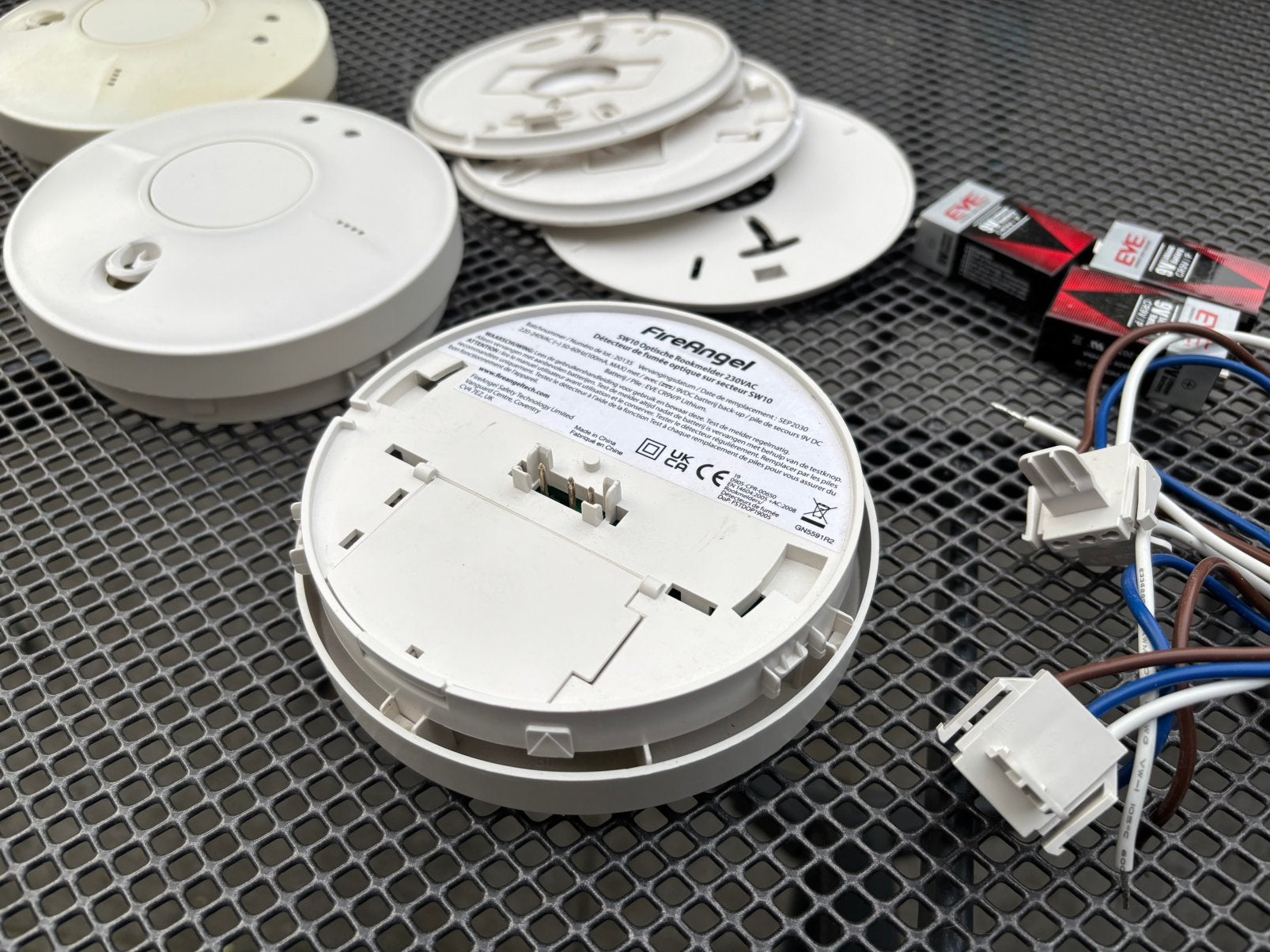 Set van 3 koppelbare rookmelders, Ophalen, Zo goed als nieuw, Detector, Sensor of Melder, Rook