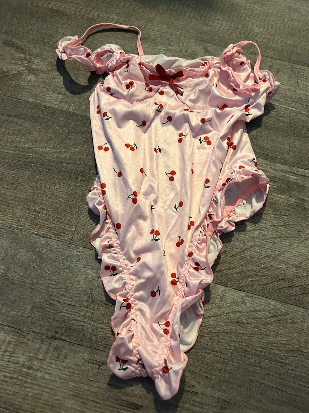 Kersen body roze, maat M, Ophalen of Verzenden, Roze, Body of Korset