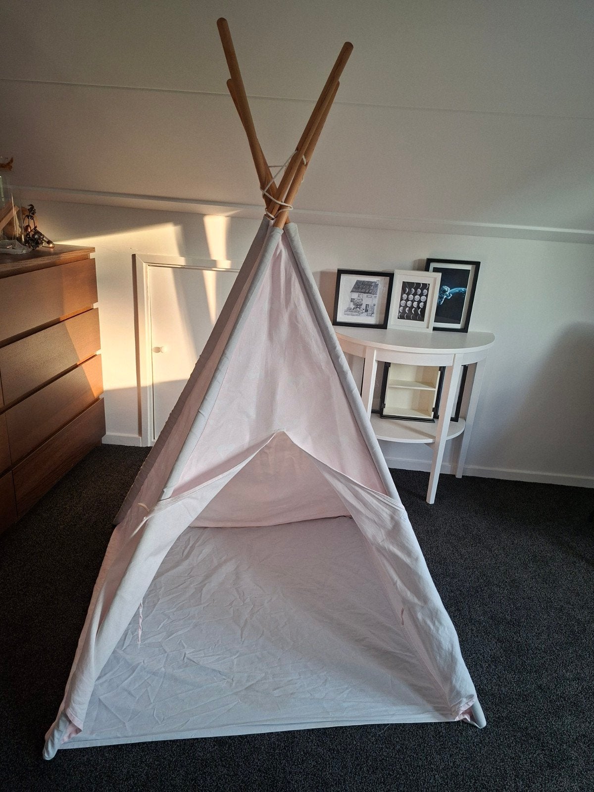 Speelgoed tent licht roze, Ophalen, Gebruikt, Overige materialen