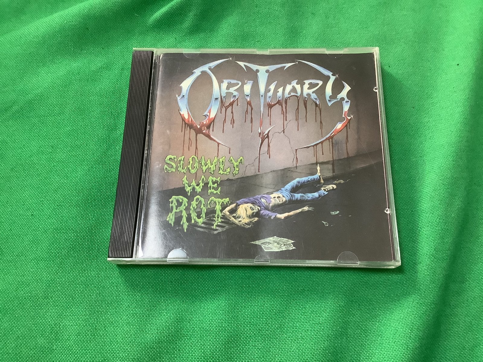 Obituary-Slowly We Rot cd (very rare!), Ophalen of Verzenden, Gebruikt