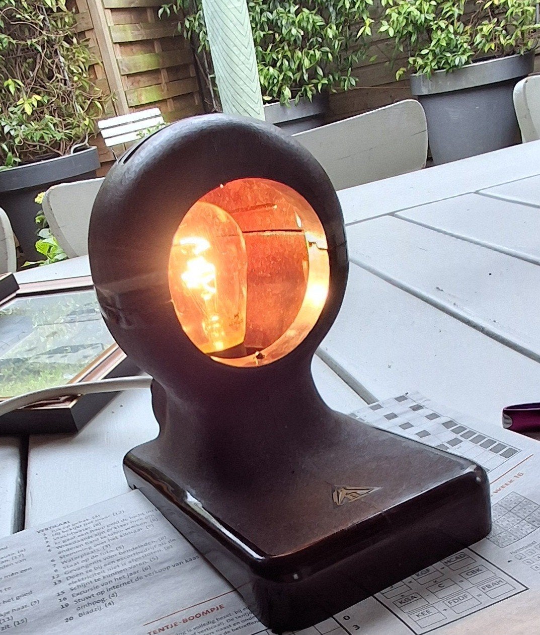 Unieke Bakelieten Toverlantaarn Schemerlamp Jaren '30/'40, Ophalen of Verzenden