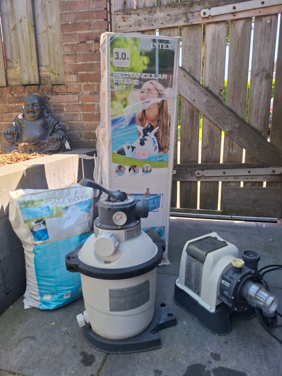 Nieuw Intex Zwembad 300x200x75 met Zandfilterpomp, Ophalen