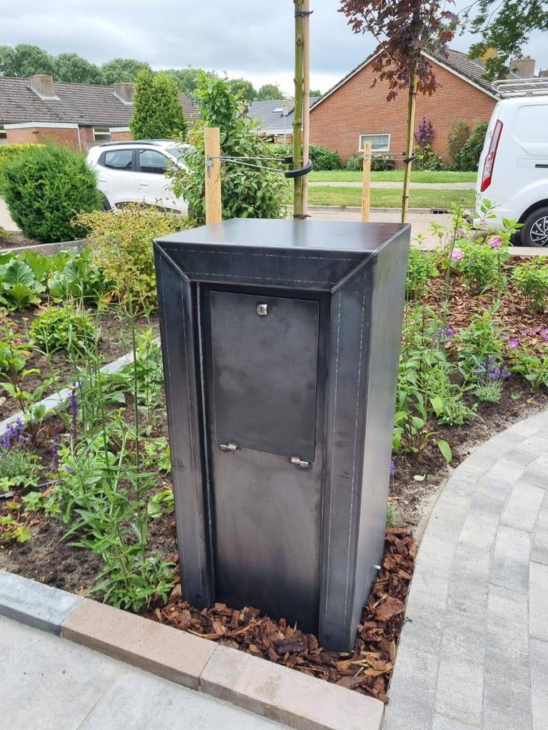 Prachtige handgemaakte cortenstalen brievenbus, Tuin en Terras, Brievenbussen, Staal, Nieuw, Ophalen of Verzenden, Blijham