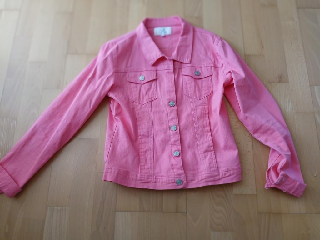 Roze spijkerjasje, Maat 38/40 (M), Ophalen of Verzenden, Roze, Onbekend