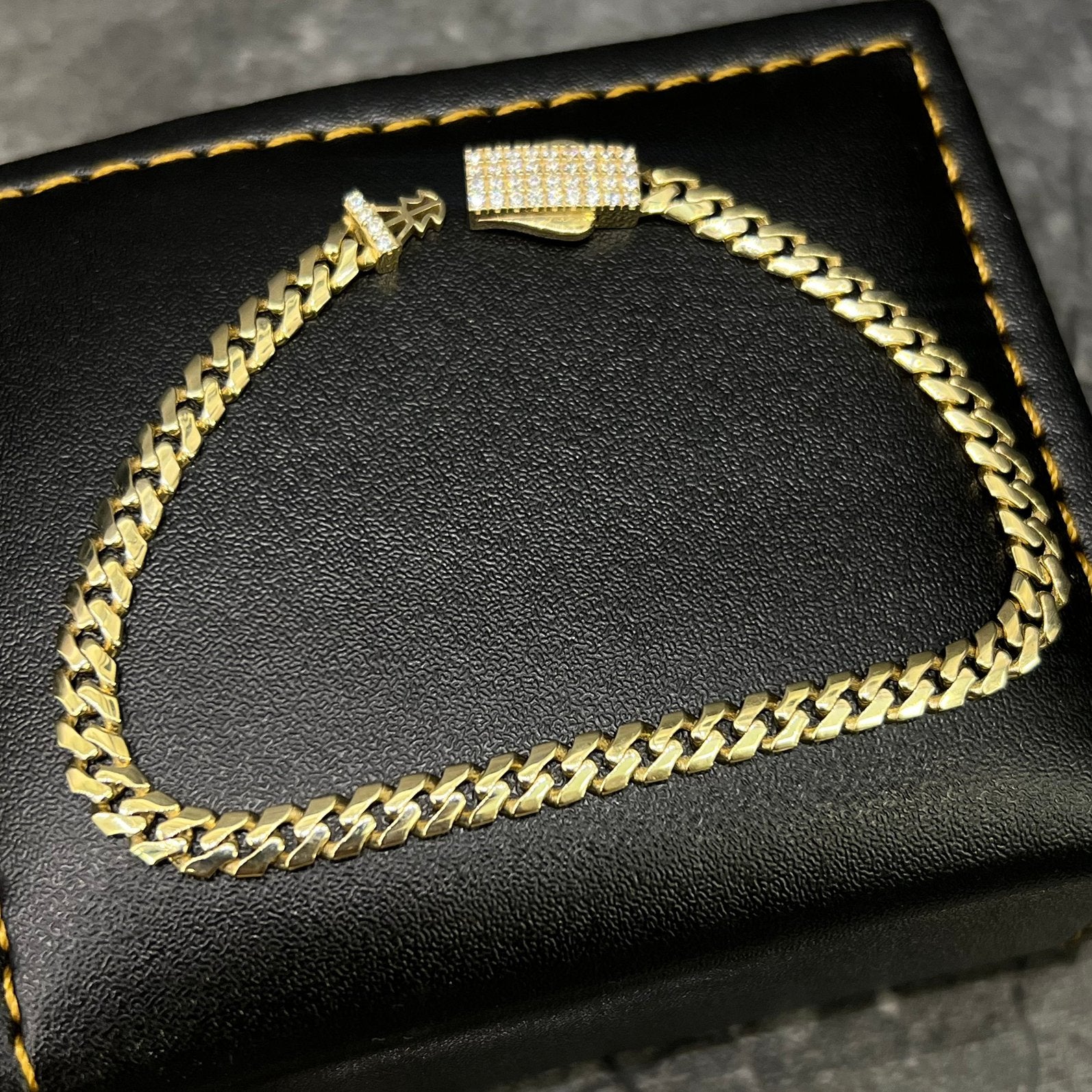 14 karaats gouden armband cuban schakel gourmet, Ophalen of Verzenden, Nieuw, Goud