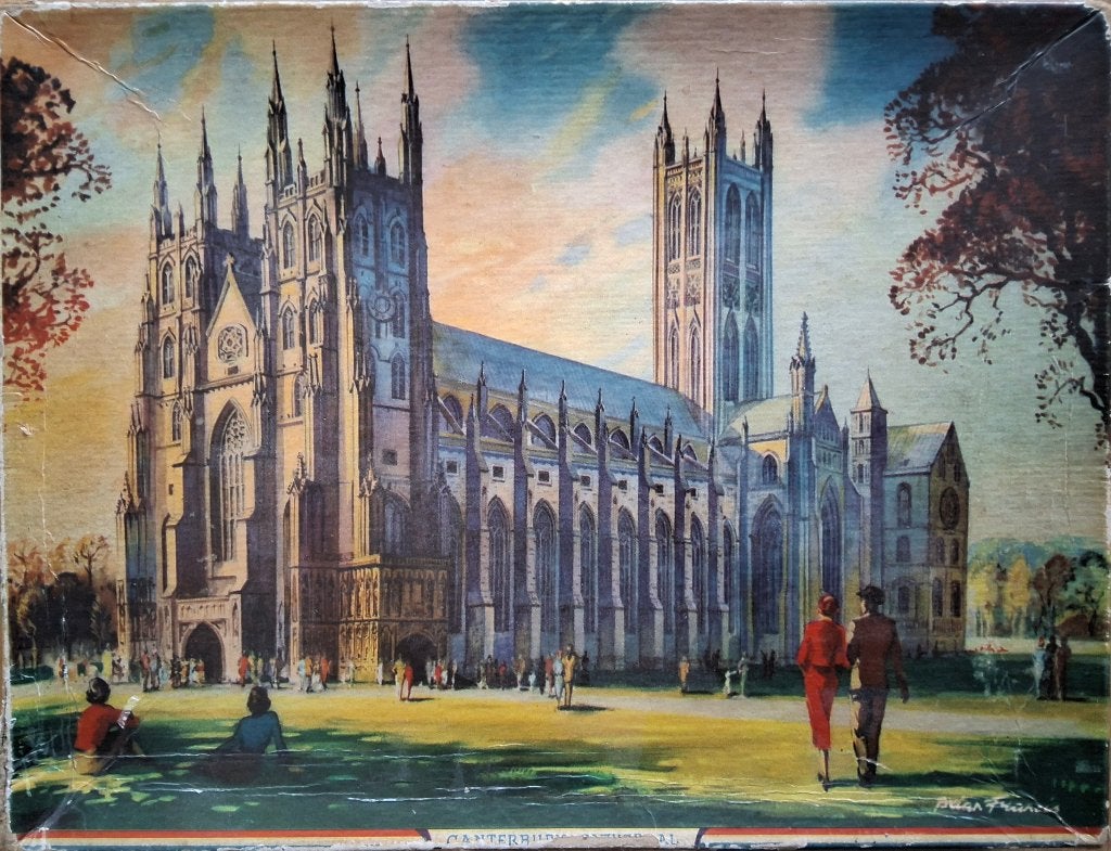 Philmar puzzel. Britain's Heritage serie. Canterbury. 400 st, Ophalen of Verzenden, Minder dan 500 stukjes, Gebruikt, Legpuzzel