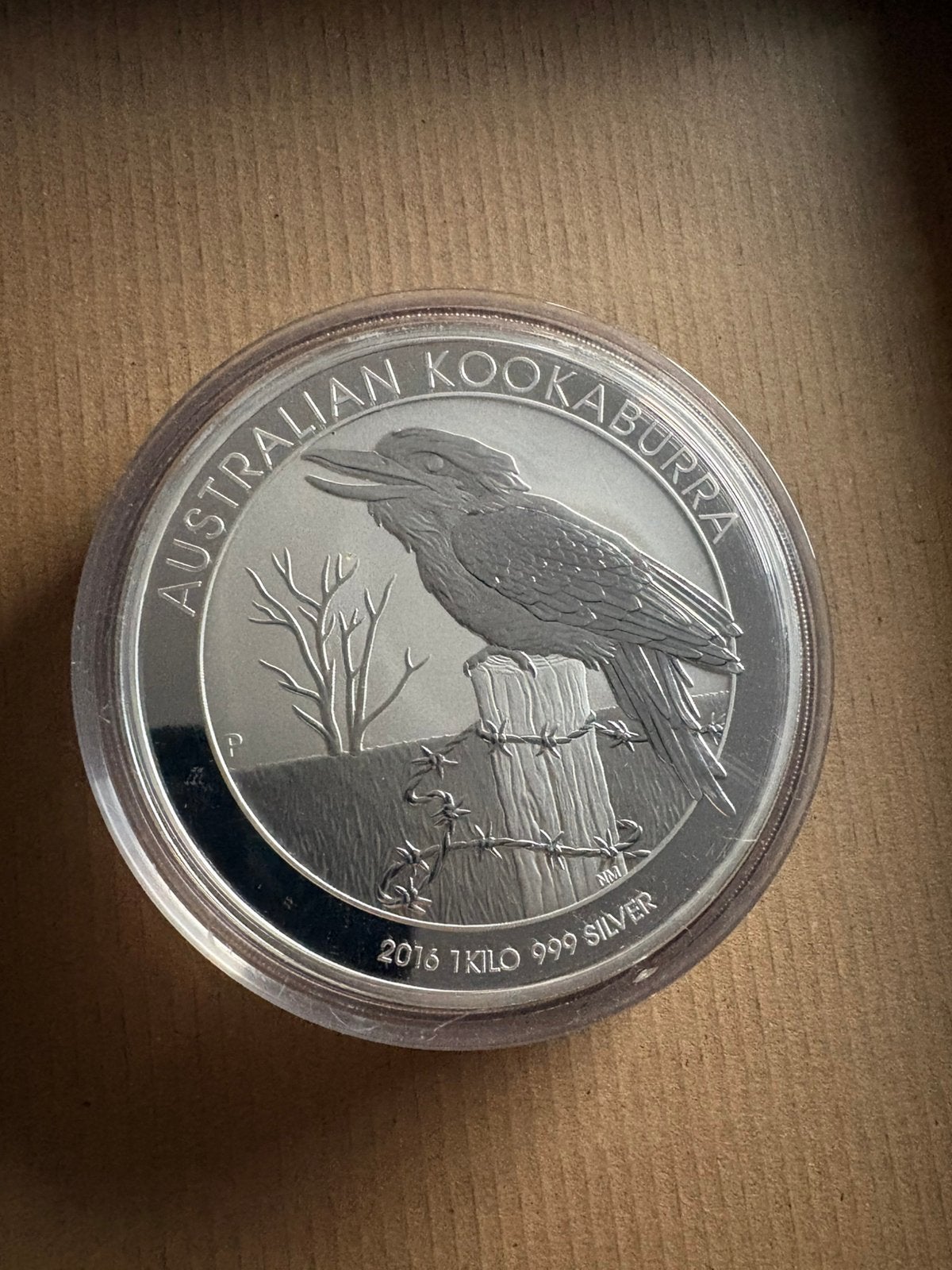 1 kg munt kookaburra   999 zilver, Ophalen of Verzenden, Zilver