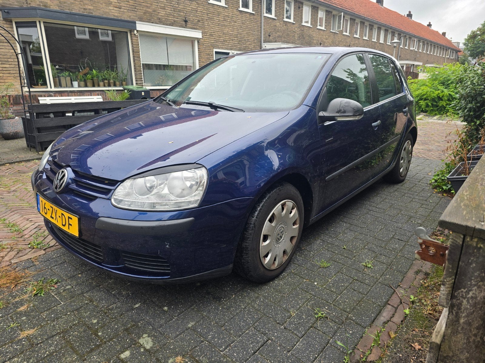 Golf 5, 1.9 TDI 2008, Diesel, 212000 km, NIEUWE APK, Stof, Zwart, Blauw, Te koop