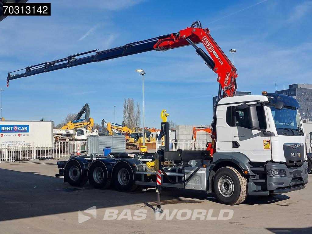 MAN TGS TGS 35.480 8X4 NEW! FASSI F275A Crane + HYVA 26-60 H, Auto's, Vrachtwagens, Automaat, Stoelverwarming, Stof, Euro 6