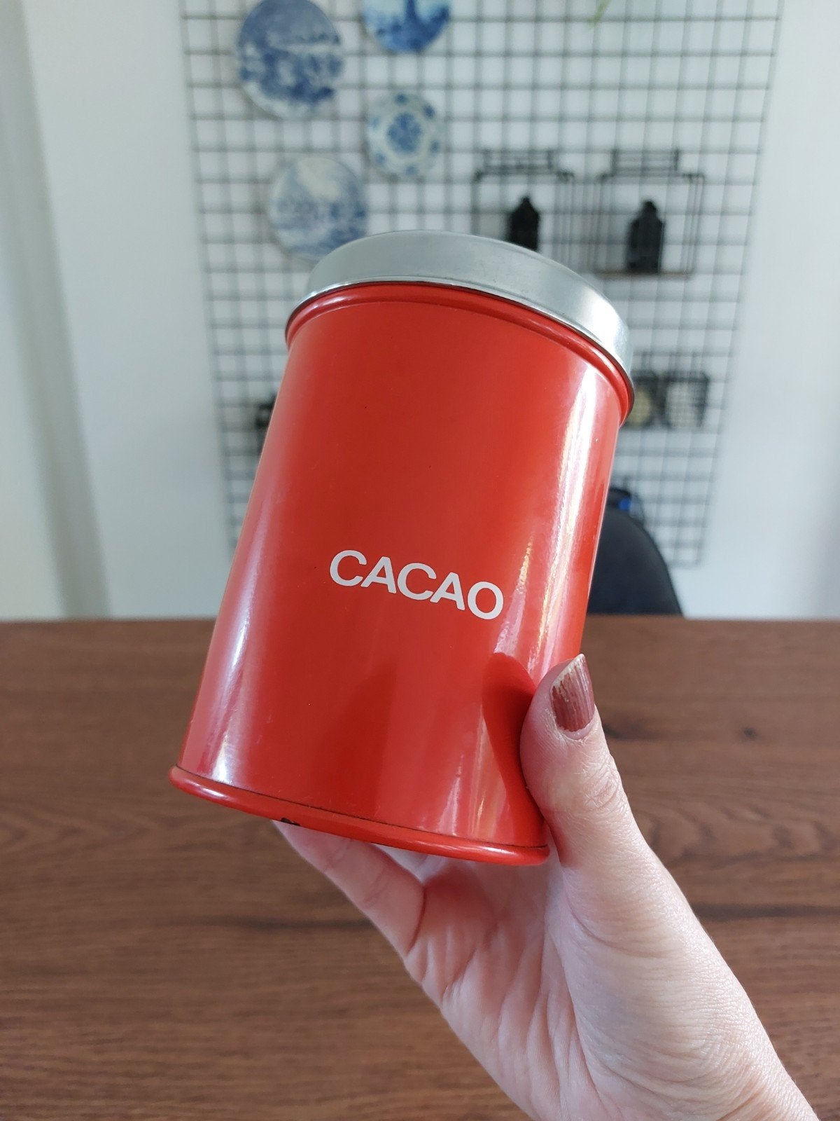 Vintage Brabantia cacao-voorraadbus, Ophalen of Verzenden