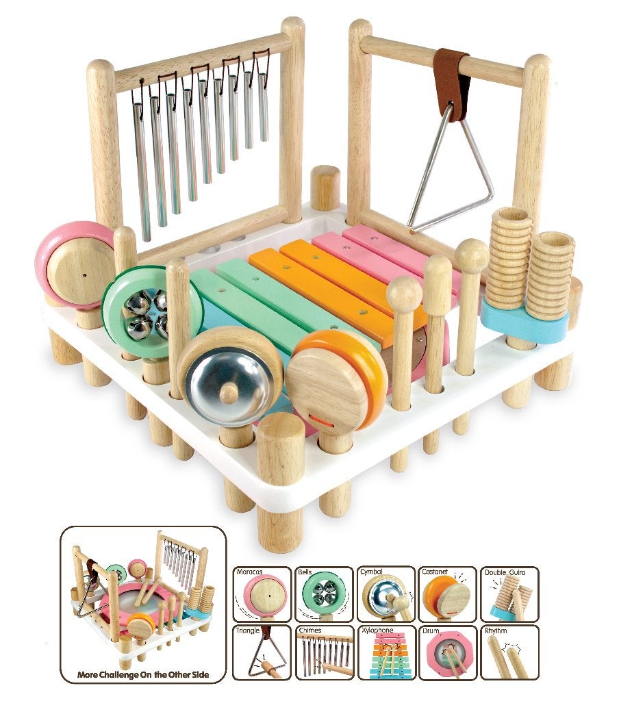 Houten muziekcentrum groot PASTEL I'm Toy, Kraamcadeau, Rheastraat 40, 5047 TL Tilburg, Info@hopsa.nl, Nieuw