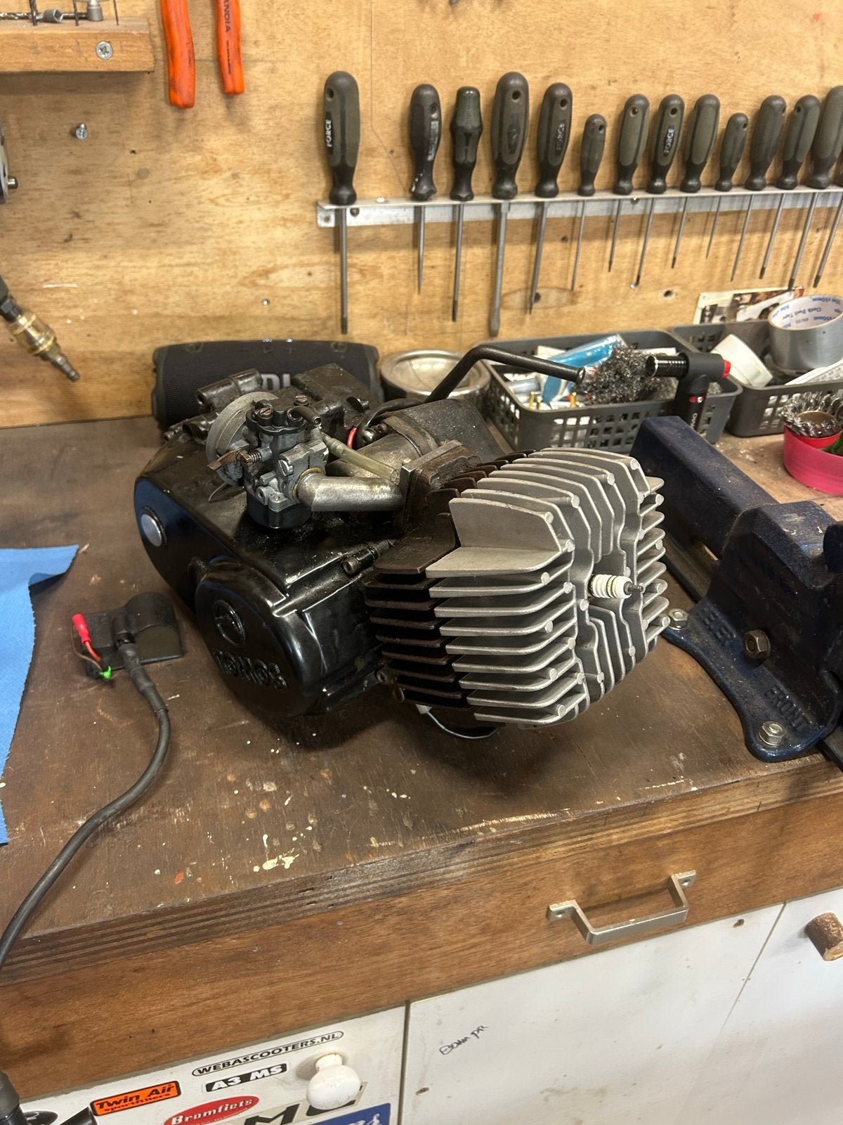 Tomos A35 50cc motorblok met hogedruk kop, Ophalen, Gebruikt, Blok