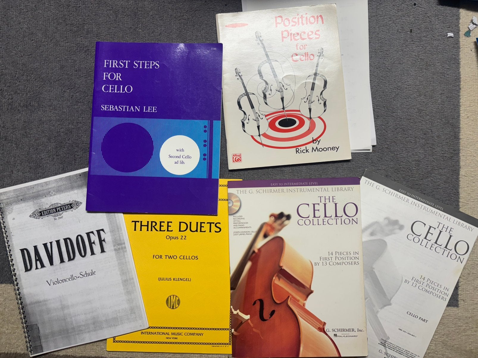 Set cello boeken voor beginners en daarna, Ophalen, Zo goed als nieuw, Overige onderwerpen