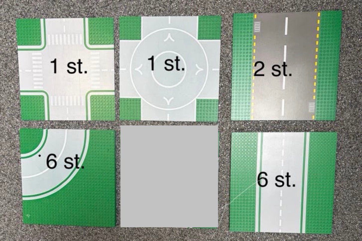 Lego verkeers grondplaten (49 st.), Ophalen of Verzenden, Gebruikt, Grondplaat, Lego