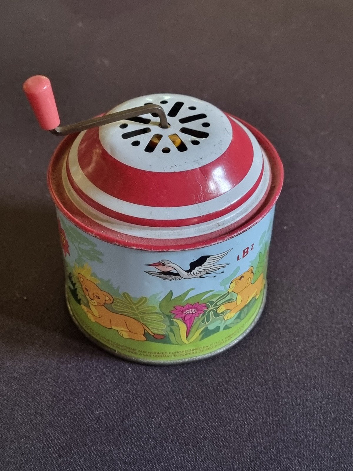Vintage Lorenz Bolz Muziekdoosje met Leeuwenwelpen, Ophalen of Verzenden