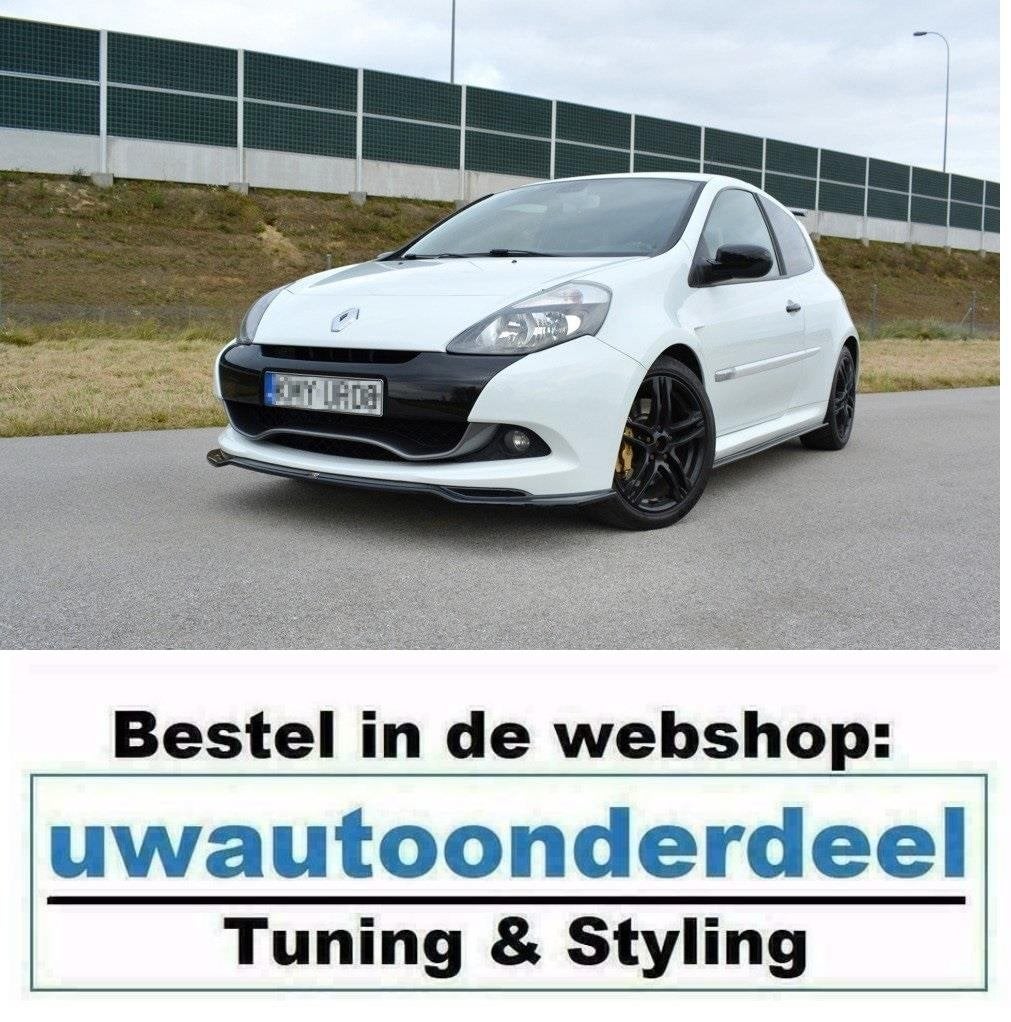 Maxton Spoiler Lip Splitter Voor Renault Clio RS Mk3 Facelif, Auto diversen, Verzenden