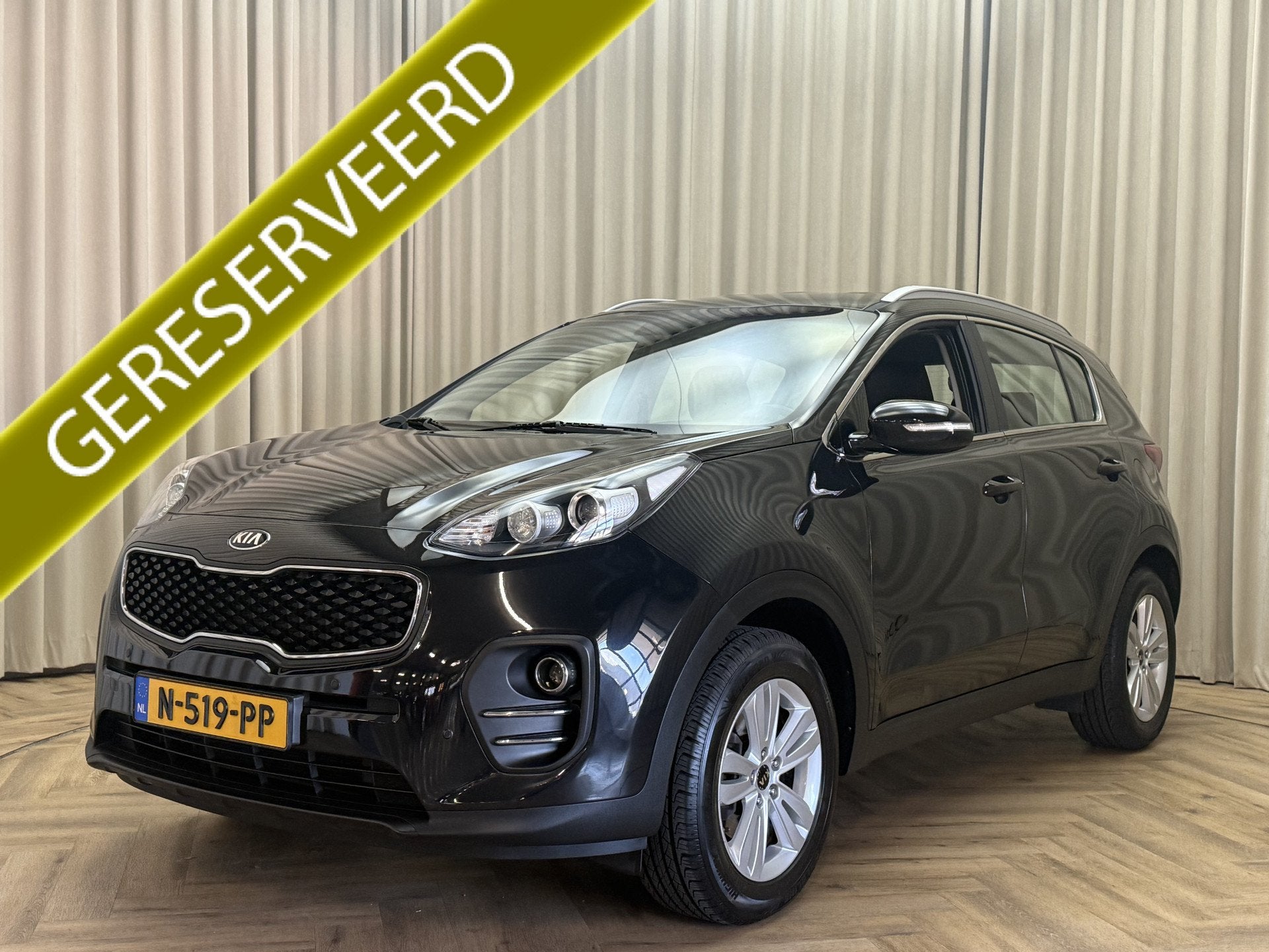 Kia Sportage 1.6 GDI ComfortLine Navigatie / Cruise / Aircon, Voorwielaandrijving, Stof, Gebruikt, Met garantie (alle)
