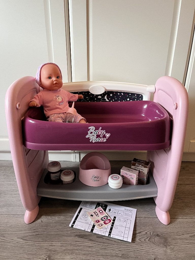 Smoby Baby nurse co-sleeper 2-in-1, Ophalen, Gebruikt, Babypop