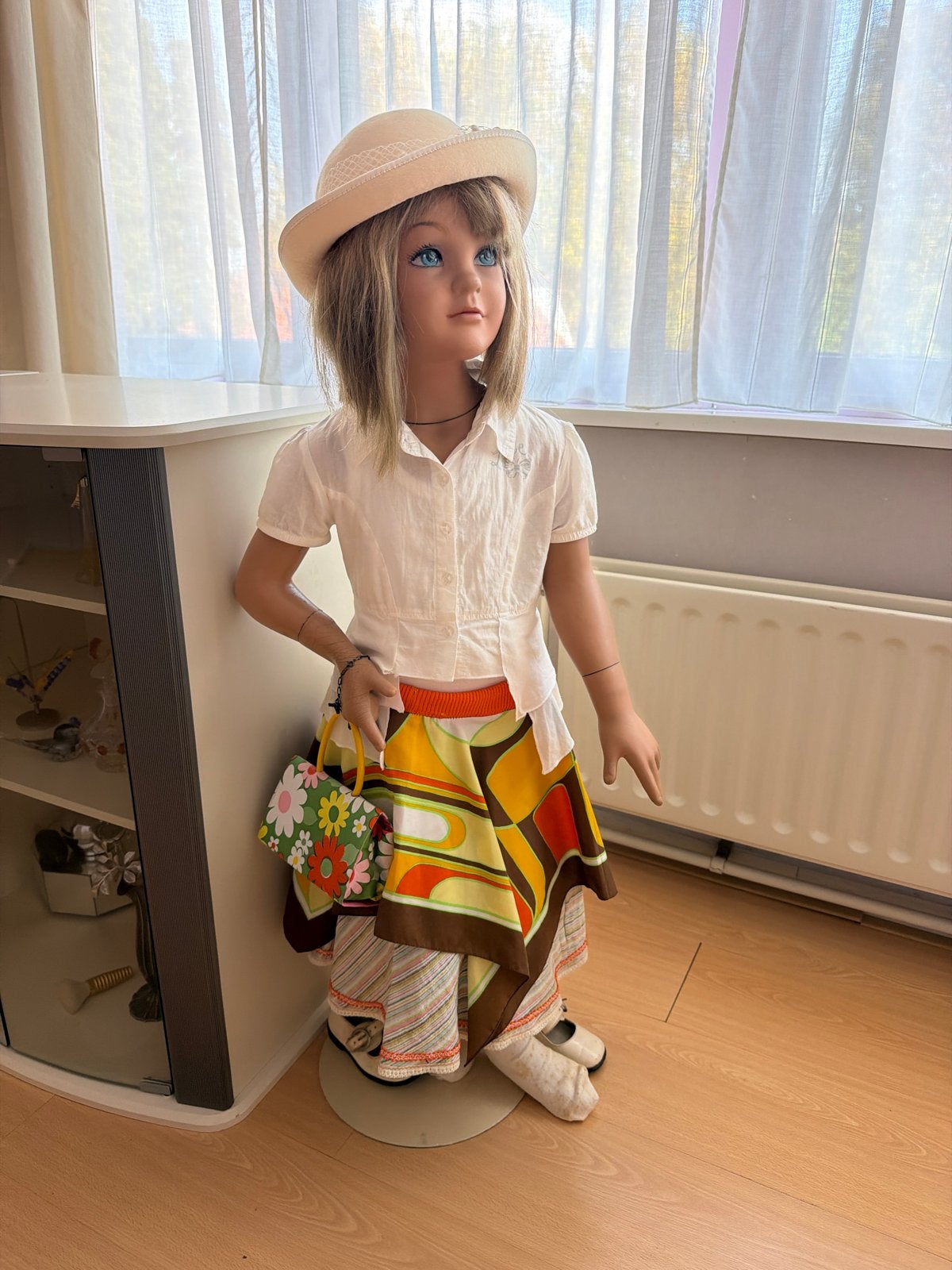 Kinder paspop vintage, Ophalen