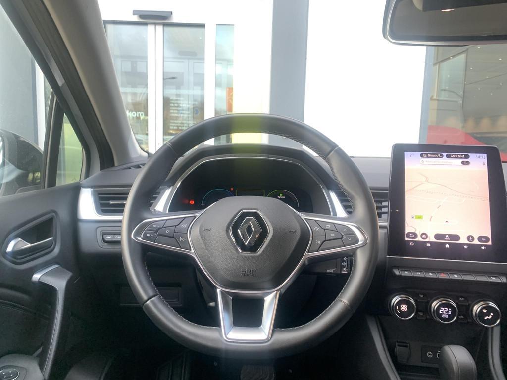 Renault Captur 1.6 E-Tech Hybrid 145 Techno | Stoelverwarmin, Gebruikt, Leder en Stof, Wit, Hybride Elektrisch/Benzine