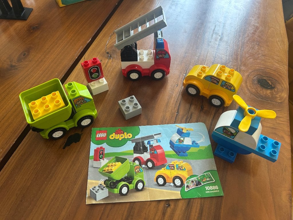 LEGO DUPLO My First Car Creations 10886, Overige thema's, Ophalen of Verzenden, Zo goed als nieuw, Compleet