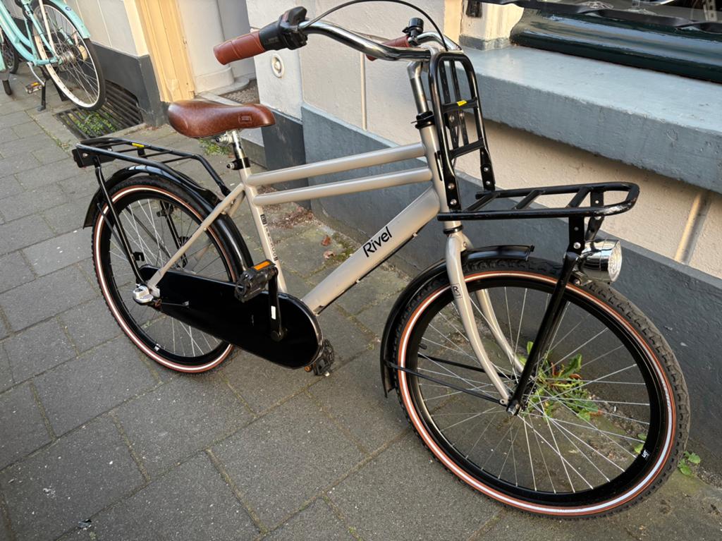 14’’ Rivel transportfiets met voordrager - Zo goed als nieuw, Ophalen, Zo goed als nieuw, Versnellingen