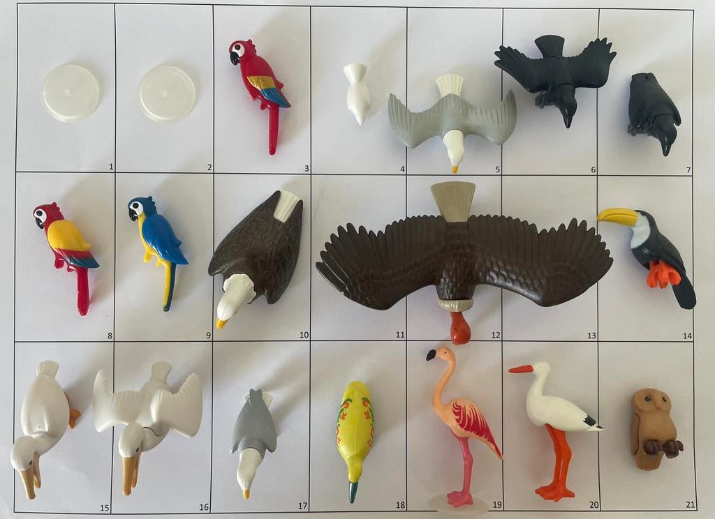 Playmobil losse dieren grote vogels roofvogels, Ophalen of Verzenden, Los playmobil