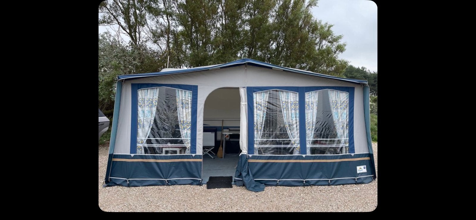 10 gordijnen voor Gerjak voortent, Caravans en Kamperen, Caravan accessoires, Ophalen of Verzenden, Zo goed als nieuw