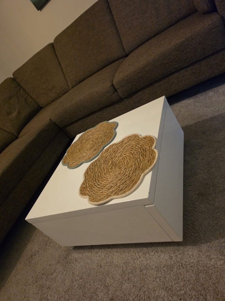 Salontafel wit, Ophalen, Kunststof, Gebruikt, 50 tot 100 cm