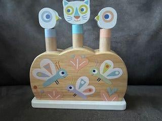 Djeco Baby Popi houten Pop Up hand oog coördinatie, Ophalen, Zo goed als nieuw
