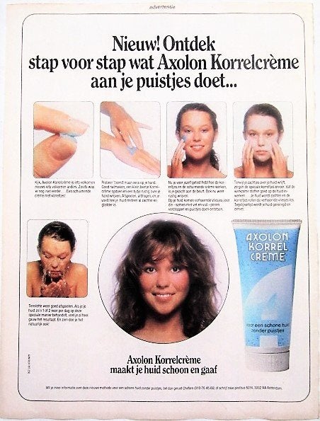 48 vintage reclames huidverzorging 1979-80 schoonheid, Ophalen of Verzenden, Gebruikt, Overige typen
