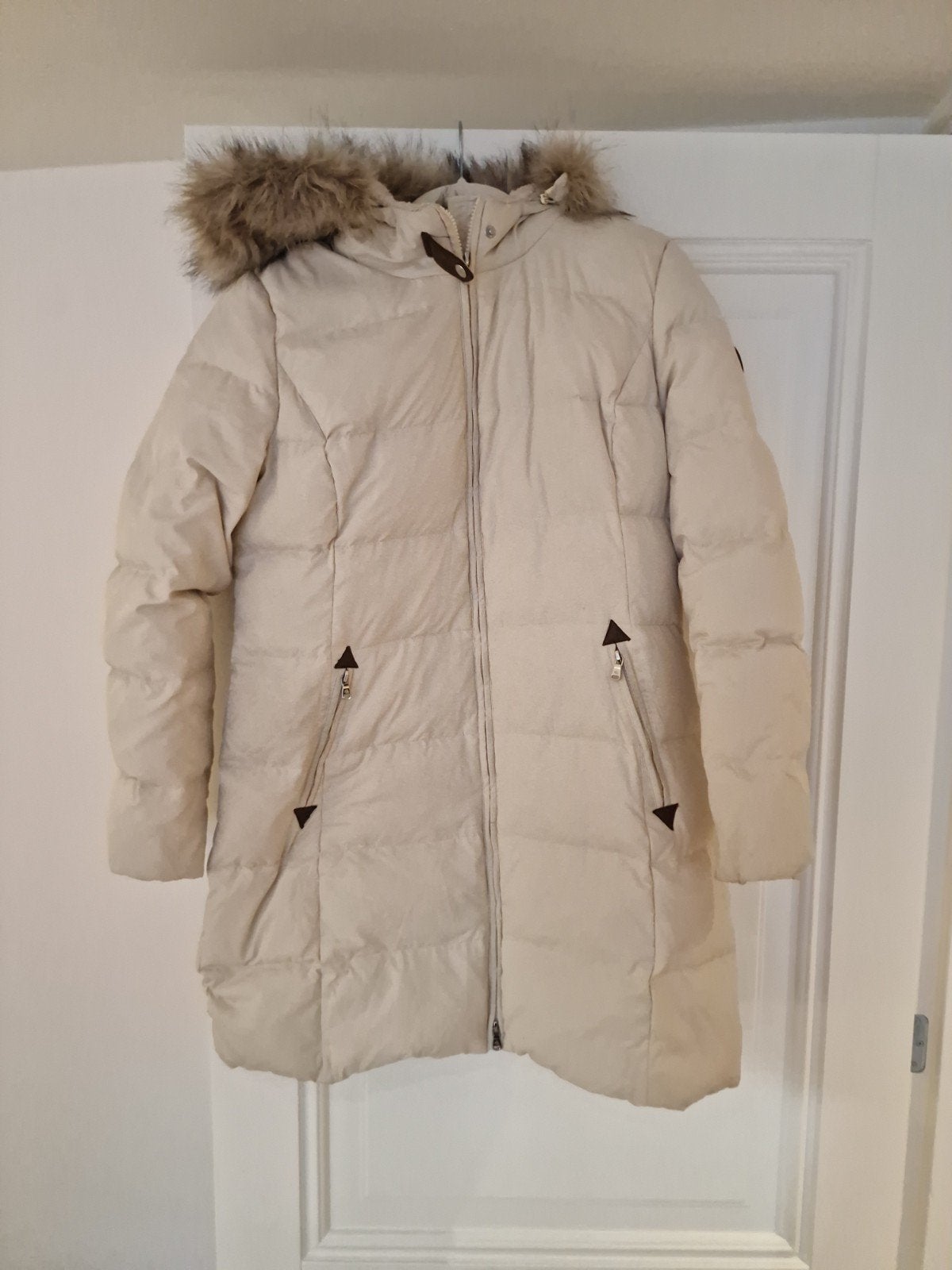 Ralph Lauren winterjas maat L, Kleding | Dames, Ophalen of Verzenden, Zo goed als nieuw, Maat 38/40 (M), Blauw