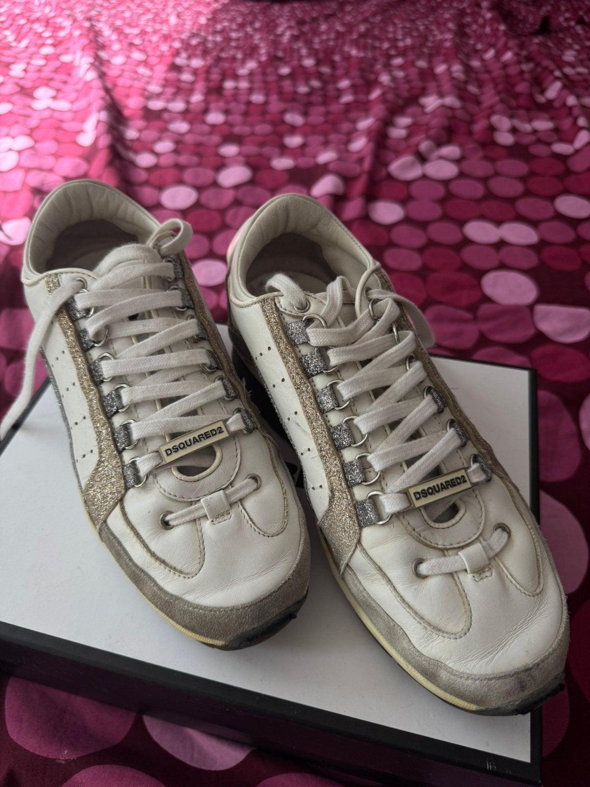 Dsquared schoenen – Veel gebruikt, Ophalen of Verzenden, Zo goed als nieuw, Sneakers of Gympen