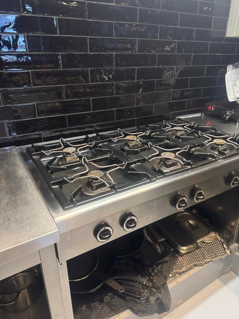 Professioneel gasfornuis, Ophalen, Gebruikt, 60 cm of meer, Gas