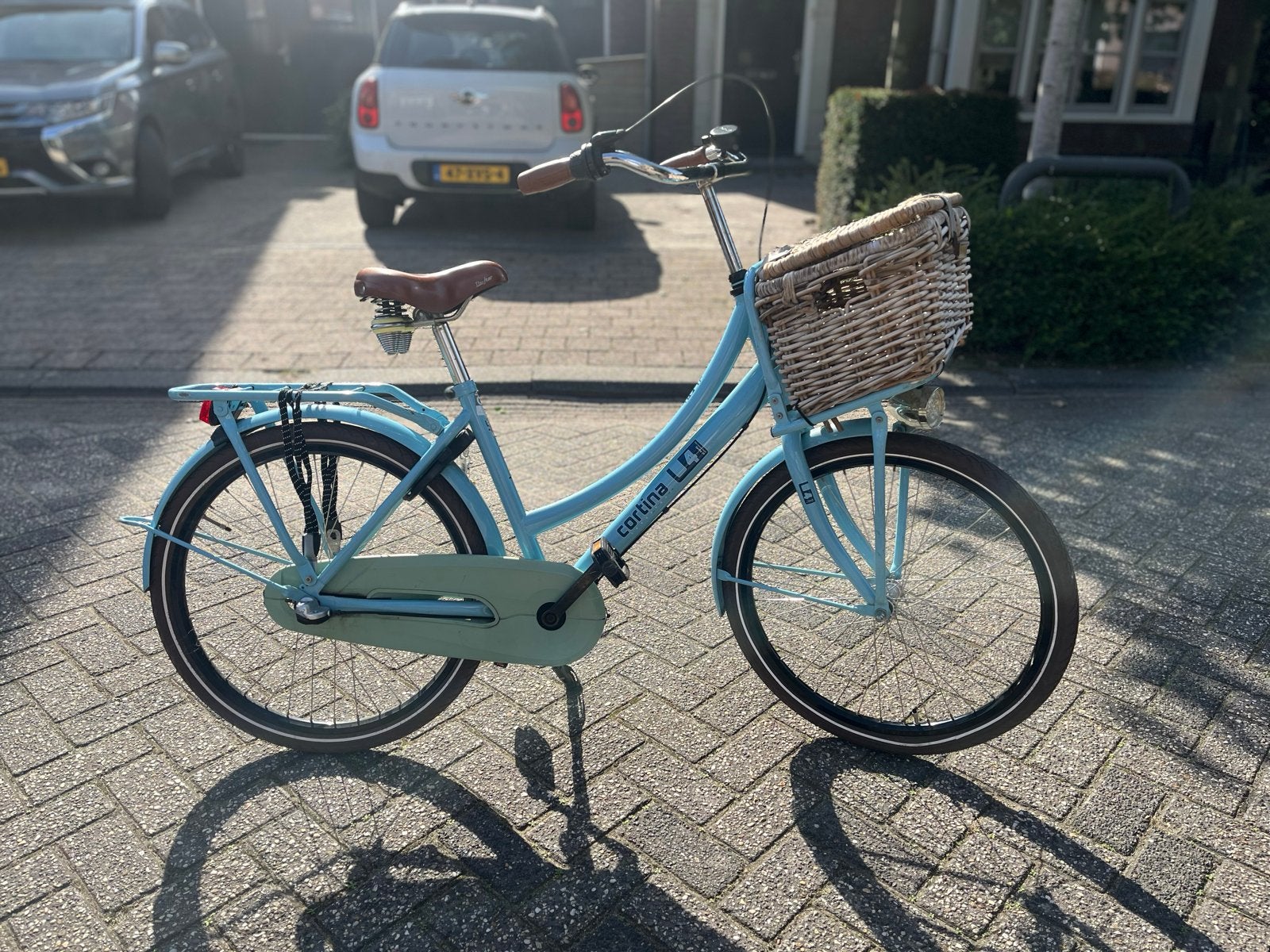 Cortina L4 24 inch meisjesfiets - Blauw, Ophalen, Terugtraprem, Versnellingen, Gebruikt