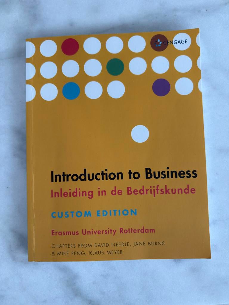 Introduction to Business Inleiding in de Bedrijfskunde, Ophalen of Verzenden, Gamma, Gelezen, WO