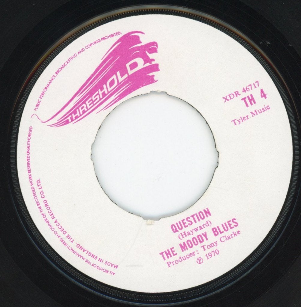 S The Moody Blues - Question, Gebruikt, Verzenden, 7 inch, Beschermende buitenhoes