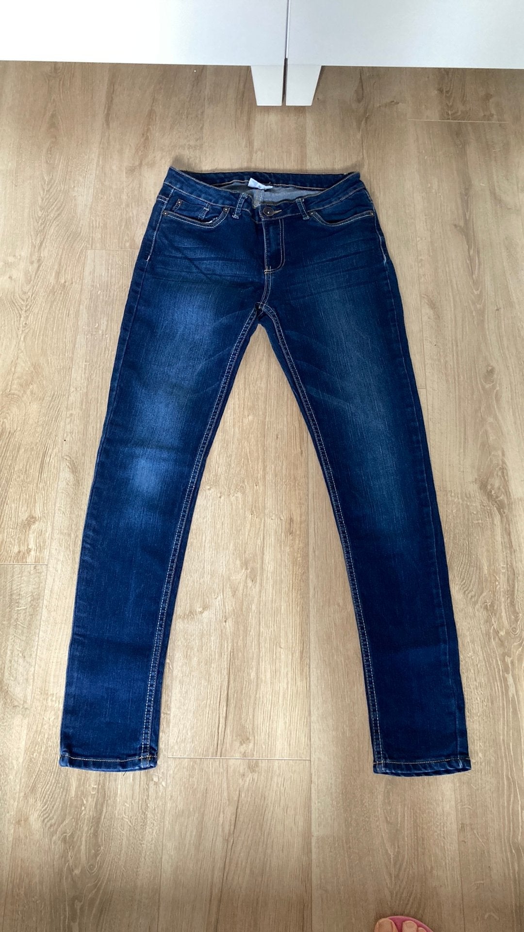 Spijkerbroek Denim Jeans maat 36 (38) ZGN lange broek maat S, Ophalen of Verzenden, Zo goed als nieuw, Blauw, W28 - W29 (confectie 36)