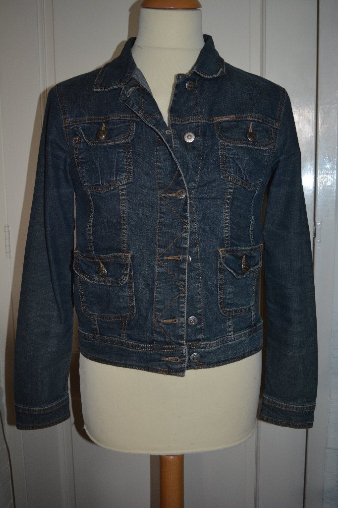 Gafair jeans, leuk vlot spijkerjasje, maat M, Maat 38/40 (M), Blauw, Gafair jeans, Ophalen of Verzenden