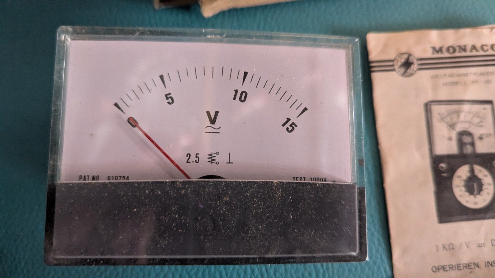 Vintage Monacor PT-101 - Analoog Voltmeter, Ophalen of Verzenden, Zo goed als nieuw