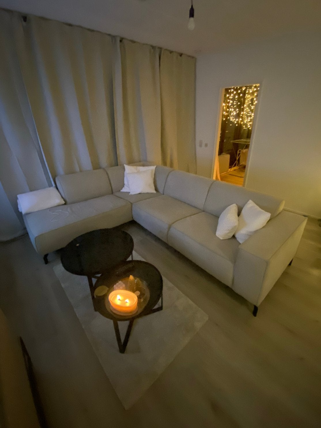 Nous living hoekbank beige, Huis en Inrichting, Ophalen, Hotel chique, japandi, scandinavisch, modern, 250 tot 300 cm, Hoekbank